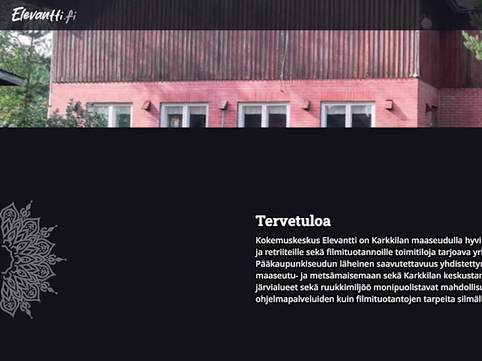 Web design and implementation for an Event Centre