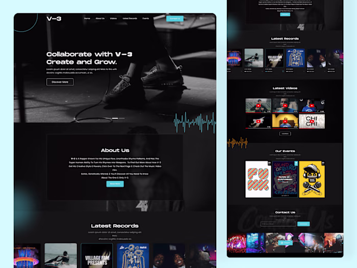 Music Landing Page