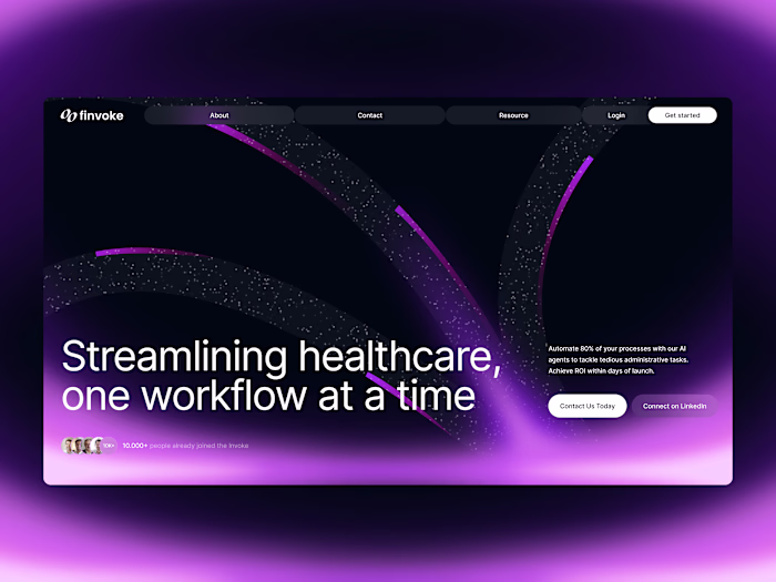 Web design for Finvoke