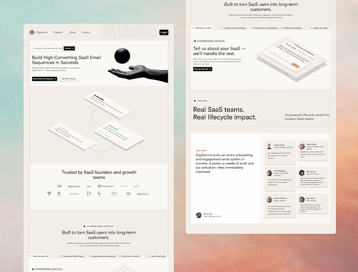 When you finally realize SaaS landing pages can look like th...