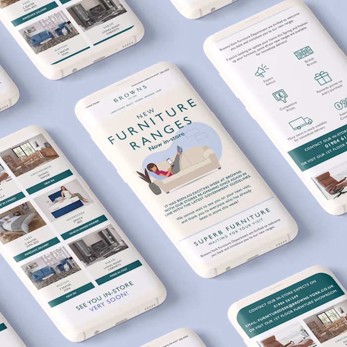 Email marketing growth for Browns Department Stores