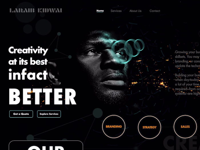 Creative Agency Custom Homepage