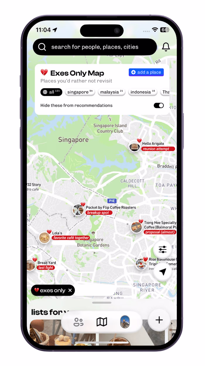 🗺️ “Exes Only” Map