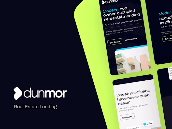 Designed a website for a Real Estate Financier Dunmor