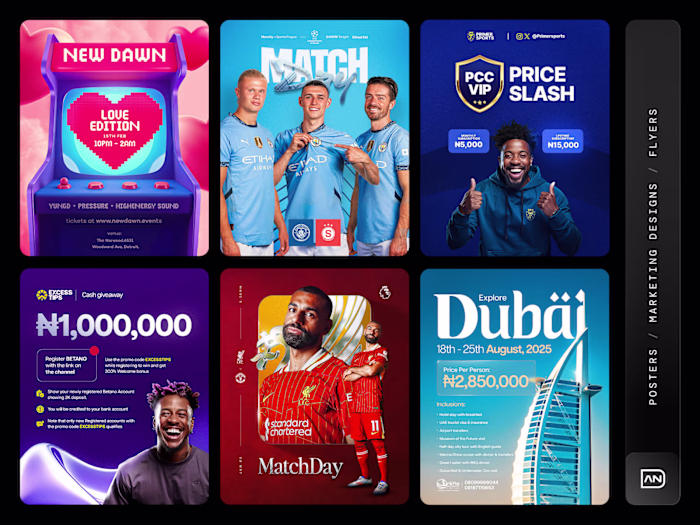 Sport Posters, Event Poster, Brand Flyers and more