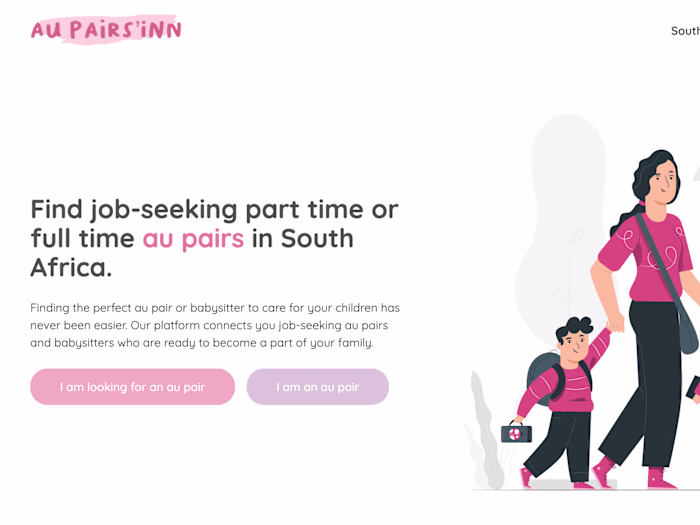 A MVP au pair marketplace in South Africa