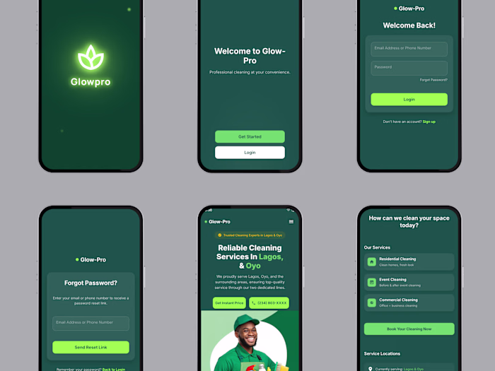 A cleaning rendering service is designed. What do you think