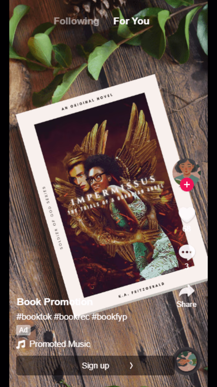 Impermissus: The Trials of a Guardian Angel Book promotion