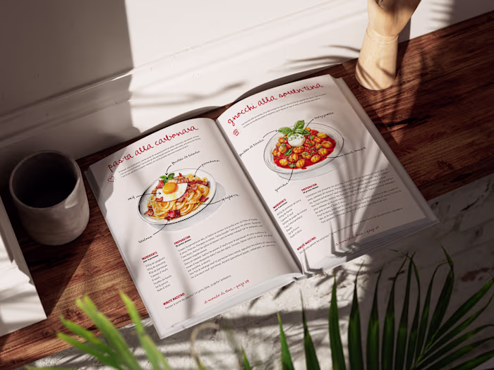 Cookbook Design for a Food Influencer