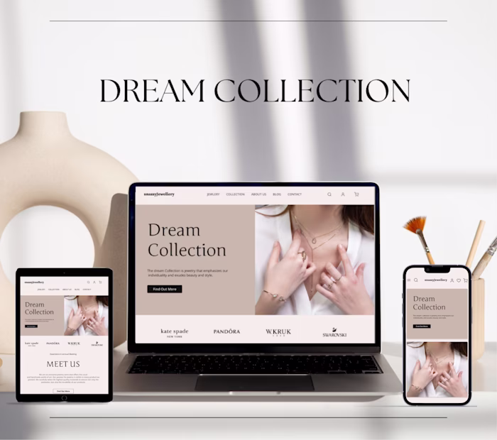 jewelry store website design on Behance