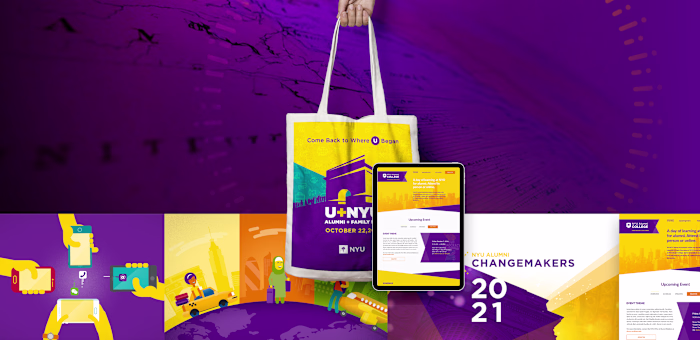 NYU Alumni Marketing Collateral