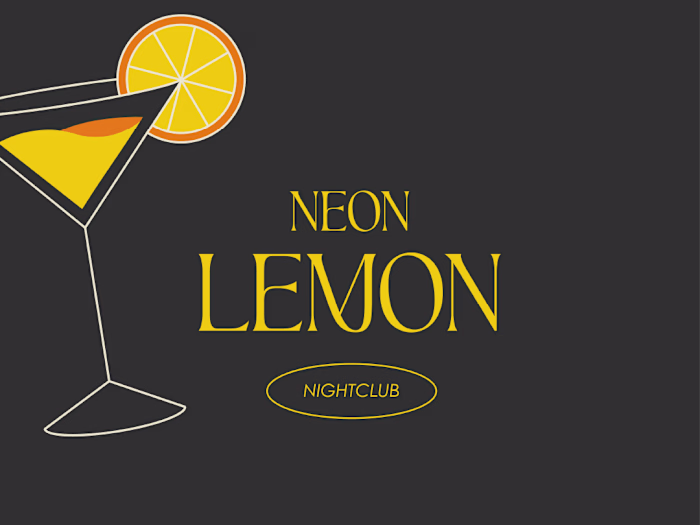 Neon Lemon - Brand Design for a rooftop bar & nightclub