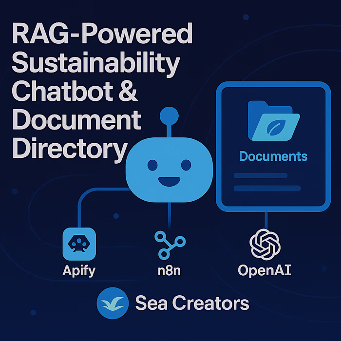 RAG-Powered Sustainability Chatbot & Document Directory