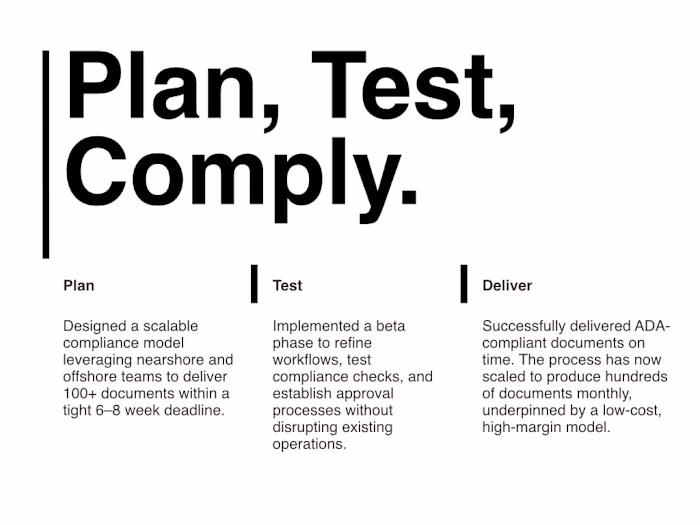 Delivering ADA Compliance at Scale
