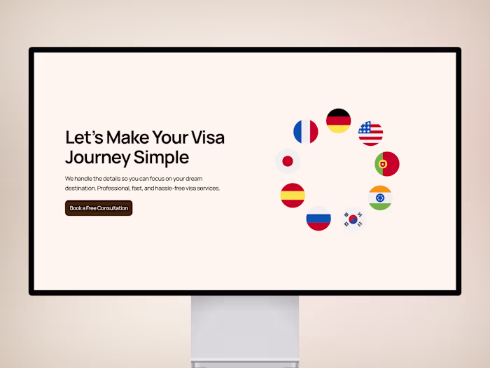 VisaFlow — Visa & Immigration Template for Framer