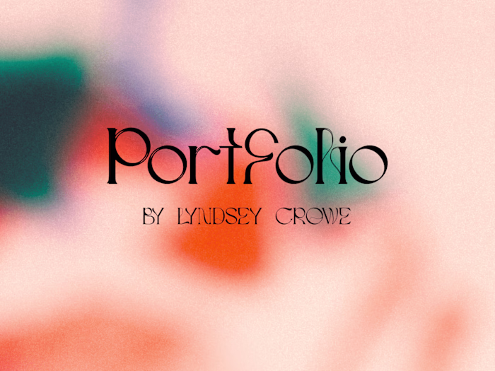 Graphic Design Portfolio - Resume Section and TOC