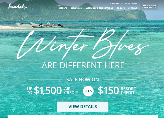 Technical SEO for Sandals Global