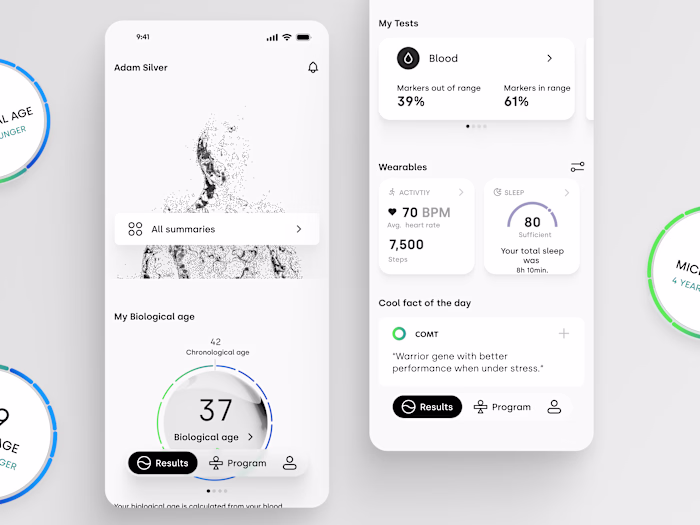 Biological test Results app