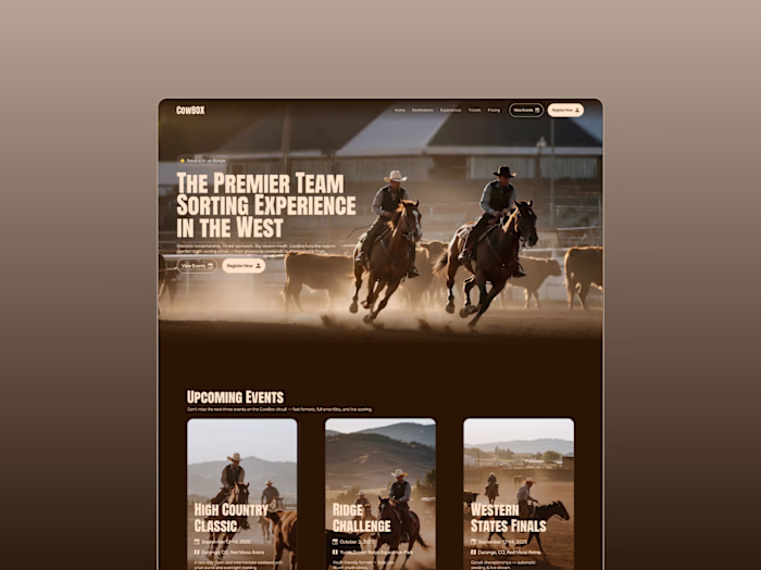 Classic Event website