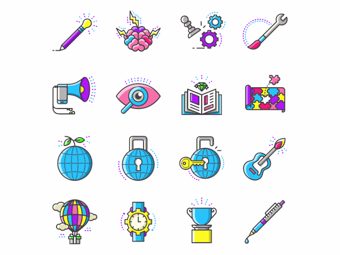 Creative icon set