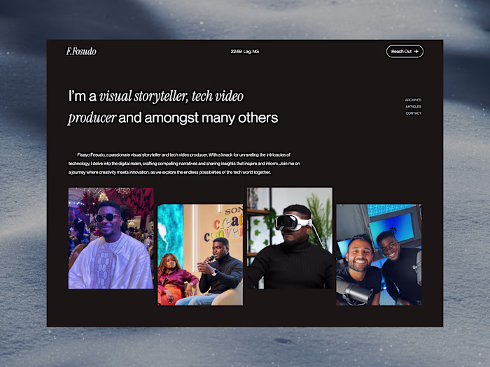 Fisayo Fosudo Website