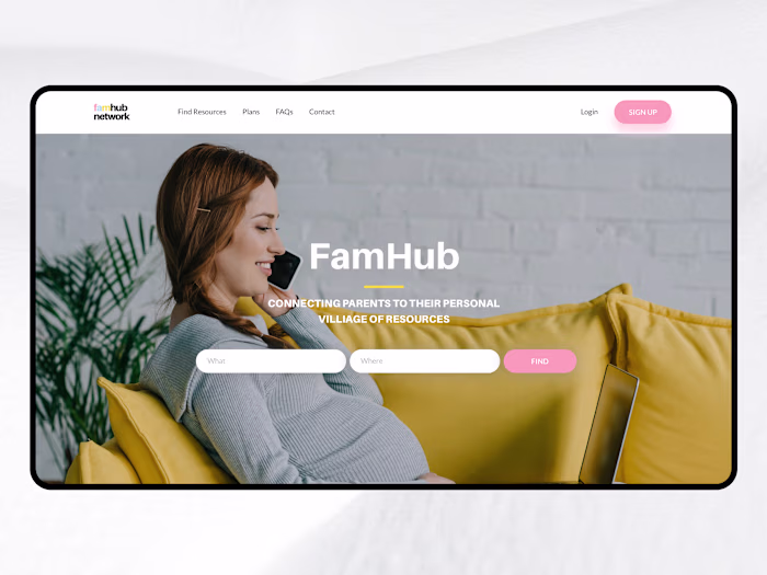 FamHub Network – E-Commerce Parenting Web Design