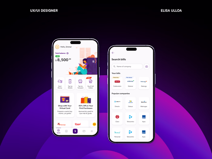 Bill Payment – Mobile App UX/UI Design