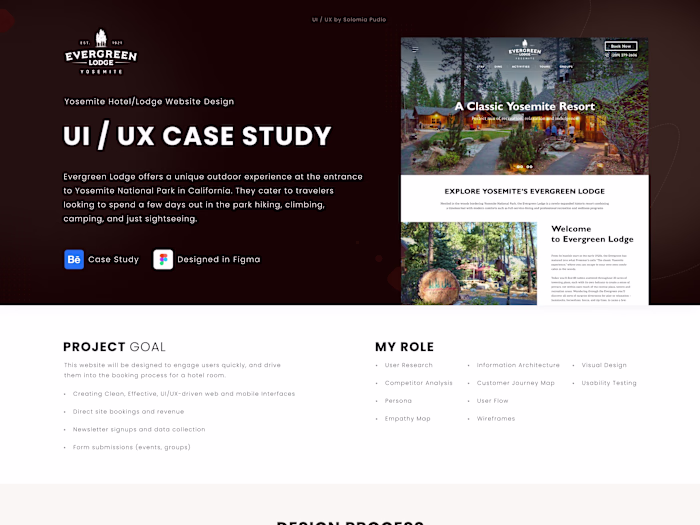 UX/UI Case Study - Hotel/Lodge website on Behance
