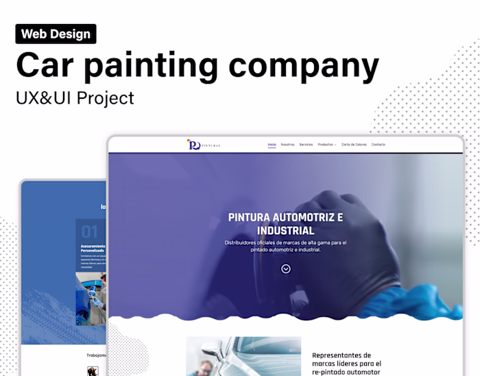 UX/UI Design for a Car Painting Company
