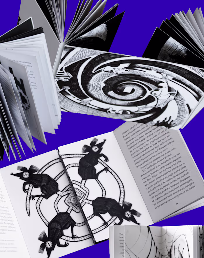 Experimental Book Redesign: Coraline