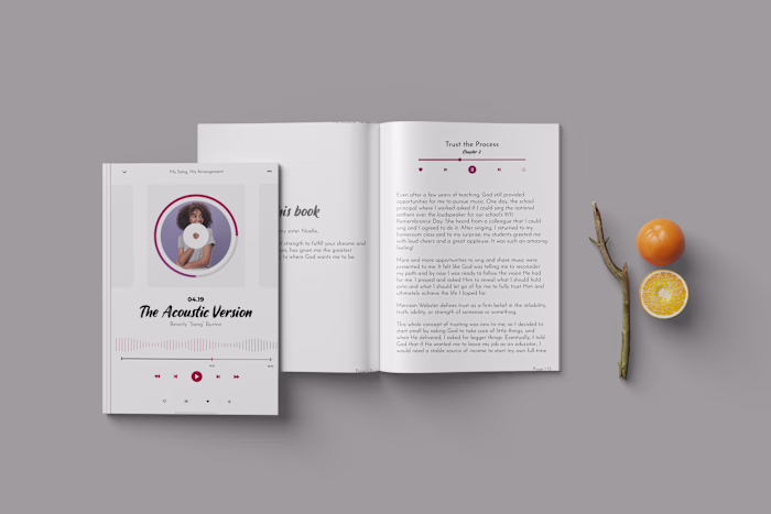 iPhone Themed Musical Book interior and cover Design