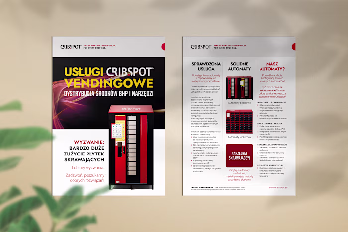 Series of four different flyers with deep branding consistency
