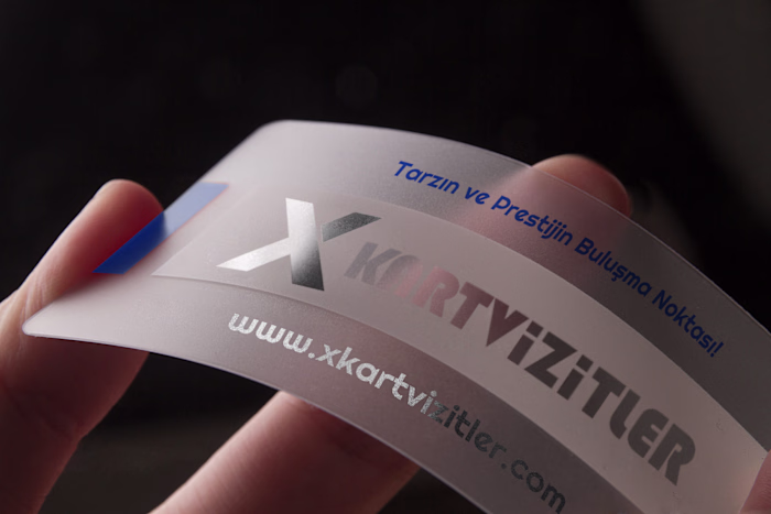 A transparent-based business card design