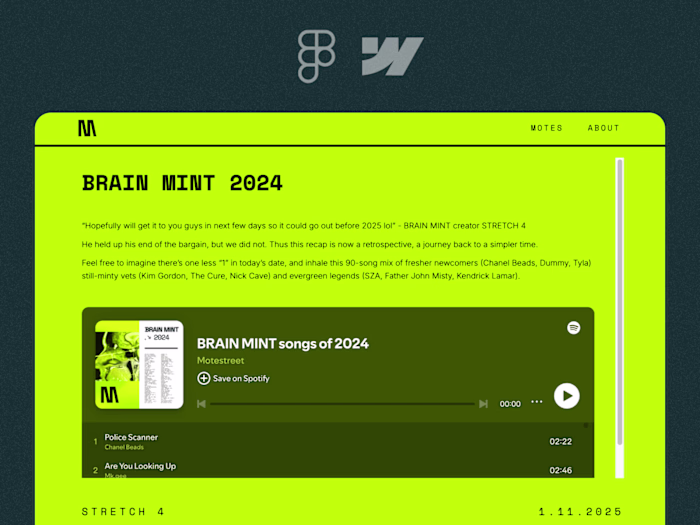  Branding, web design, and Webflow implementation for Motestreet