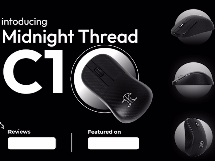 Kickstarter website design for Gaming Mouse product