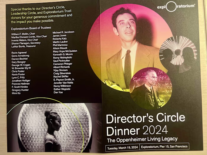 Director's Circle Dinner Exploratorium