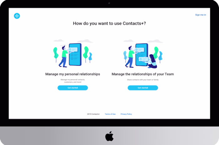 Onboarding for Contacts+ 