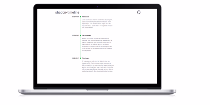 Shadcn Timeline Component Development