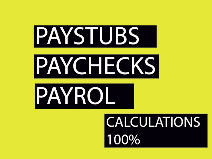 I will create pay stubs, payroll wage earning statements sli