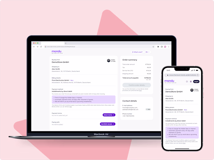 Payment interfaces - widget & hosted page
