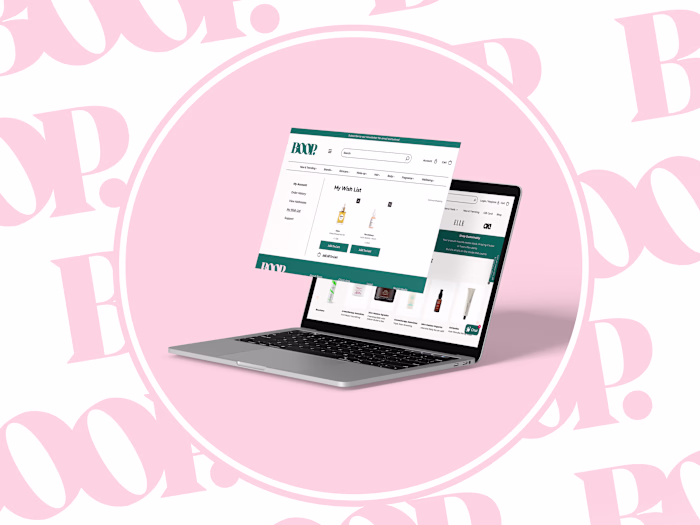 Boop - Website design for Luxury Beauty Products Outlet