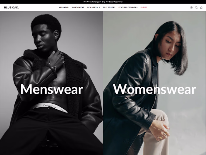 Blue Oak Store – Custom Shopify Theme | Figma to Live Build