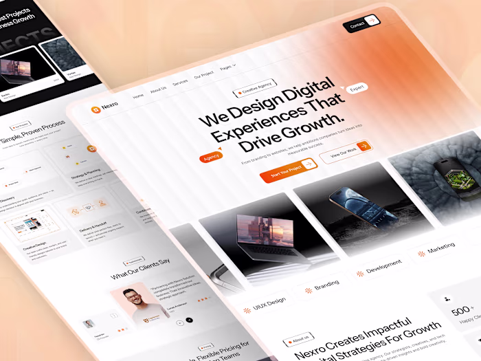 Digital Agency Website UI Design