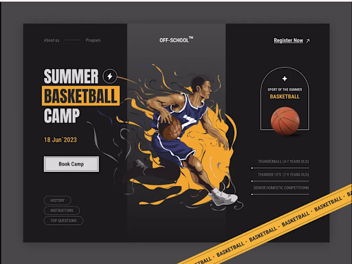 Just completed a dynamic and responsive Basketball Website b...