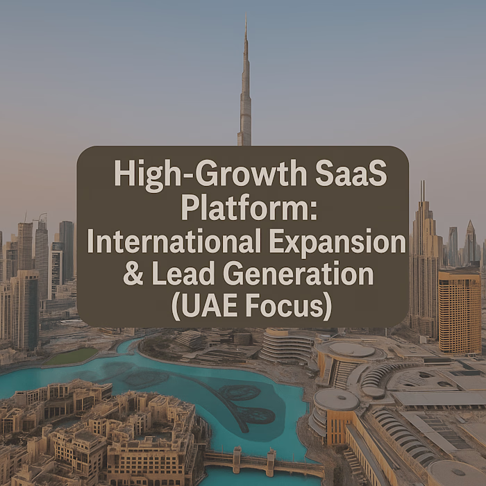 Digital Marketing Strategy for SaaS Expansion in UAE