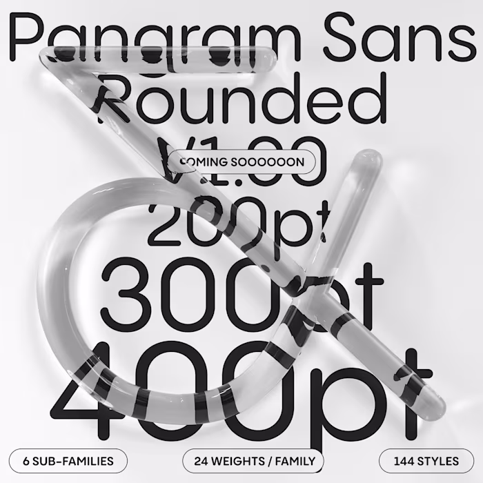 Pangram Sans Rounded Collection Visuals