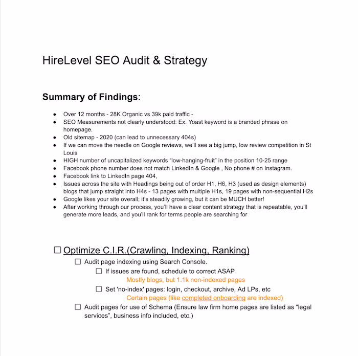 SEO Website Audit