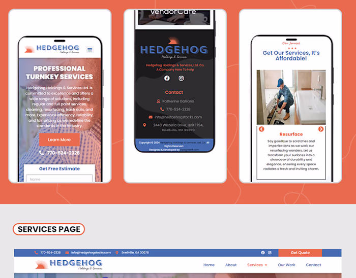 Company Website UI/UX Design - Web design