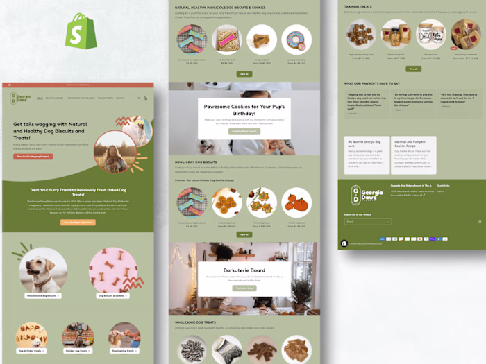 Georgia Dawg Bakery | Shopify Redesign