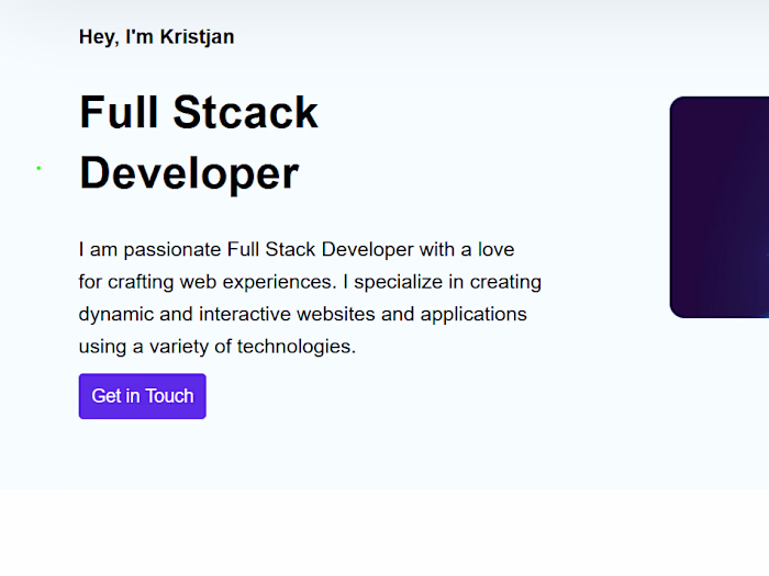 Meet me👋  My Online Portfolio